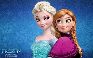 Image result for Elsa and Anna Frozen Disney Wallpaper