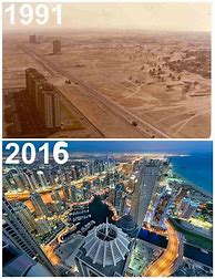 Image result for Dubai 1990 vs 2020