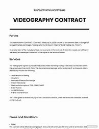 Image result for Videography Contract Template
