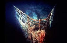Image result for Pics of the Sunken Titanic