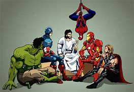 Image result for Jesus and SuperHeroes