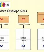 Image result for What Is Standard Size Envelopes for Mailing