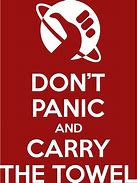 Image result for Don't Panic Towel