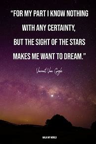Image result for Starry Night Sky Quotes