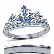 Image result for Wedding Rings Princess Cut Disney