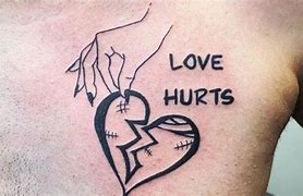 Image result for Broken Heart Neck Tattoo