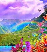 Image result for Rainbow Rain Wallpaper