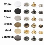 Image result for Metal Snap Fasteners
