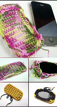 Image result for Free Crochet Pattern for Cell Phone Case