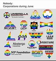 Image result for Companies during Pride Month Meme