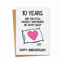 Image result for Funny 10th Anniversary Cards