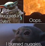 Image result for Baby Yoda Memes Chicken Nuggets