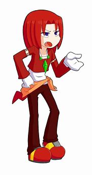 Image result for Knuckles the Echidna as a Human Girl