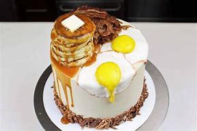 Image result for Breakfast Birthday Cake