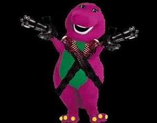 Image result for Barney Holding a Gun