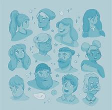Image result for Funny Face Sketches