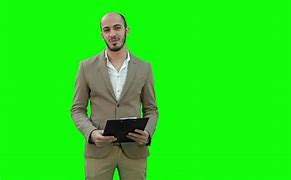 Image result for Green screen Man