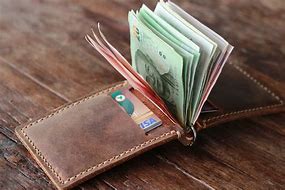 Image result for Leather Money Clip Wallet