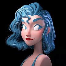 Image result for Blue Haired Girl Digital Art