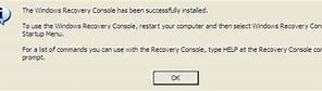 Image result for Windows 1.0 Recovery Console