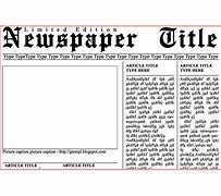 Image result for Blank Newspaper Ad