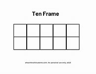 Image result for Ten Frame Number Cards