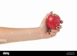 Image result for Female Hand Holding Apple