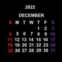 Image result for December 201 Calendar