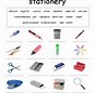 Image result for Stationery Cut and Paste Worksheet