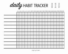 Image result for Habit Tracker Printable for Kids
