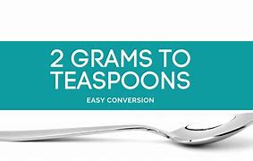 Image result for Gram to Teaspoon Conversion Chart