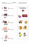 Image result for My Five Senses Free Printables