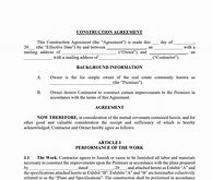 Image result for Example of Construction Contract Agreement