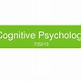 Image result for A Chapter in Cognitive Psychology