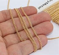 Image result for Gold Curb Chain
