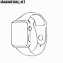 Image result for Drawing of an Apple Watch On a Wrist
