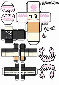 Image result for Papercraft Roblox Girl