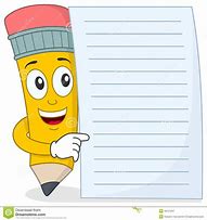 Image result for Notebook Paper and Pencil Clip Art