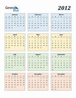 Image result for Monthly Calendar 2012