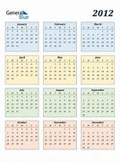 Image result for 2012 Yearly Calendar Template