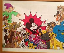 Image result for Disney Characters Drawings Colored