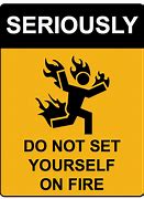 Image result for Funny Fire Safety Signs