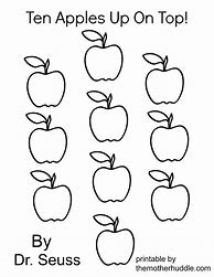 Image result for Printable 10 Apples Up On Top Worksheet