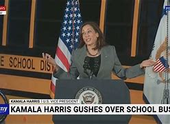 Image result for Kamala Harris On Electric Buses