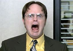 Image result for Office Dwight Scared Mee