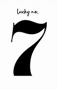 Image result for Lucky Number 7 Outline