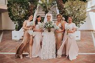 Image result for Mix and Match Champagne Bridesmaid Dresses