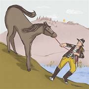 Image result for Stubborn Horse Cartoon