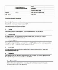 Image result for Free Procedure Template for Word