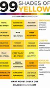 Image result for Yellow Green Color Chart